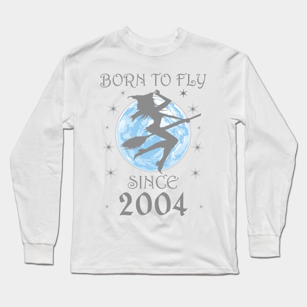 BORN TO FLY SINCE 1934 WITCHCRAFT T-SHIRT | WICCA BIRTHDAY WITCH GIFT Long Sleeve T-Shirt by Chameleon Living